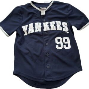 Kids Aaron Judge 99 Yankees Navy Blue Baseball Jersey (size M 8/10)